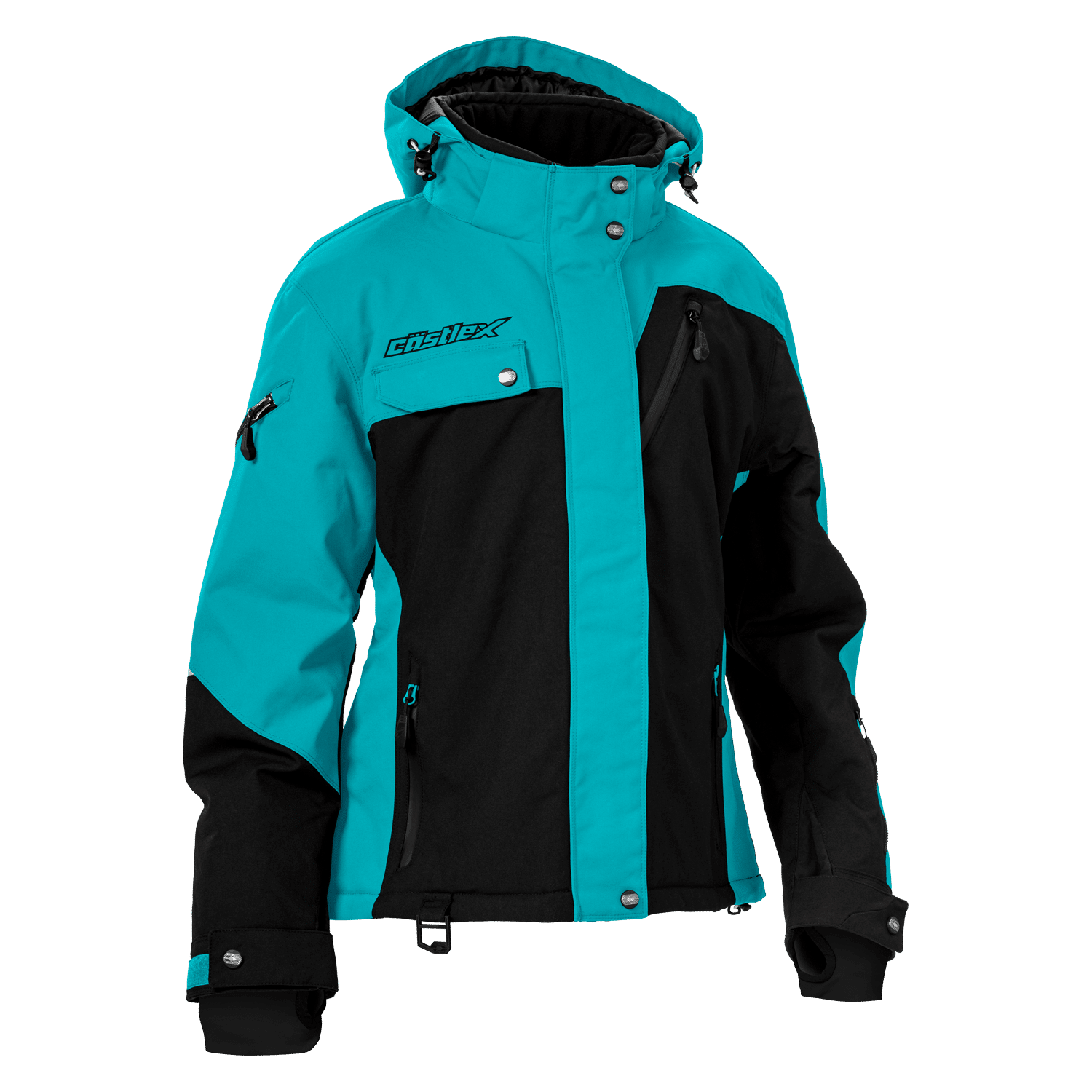 Women s Powder Jacket Turquoise Black X Small